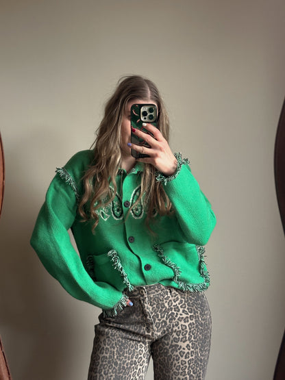 Noa bandanaprint vest groen