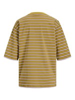 Olivia t-shirt met strepen olijfgroen