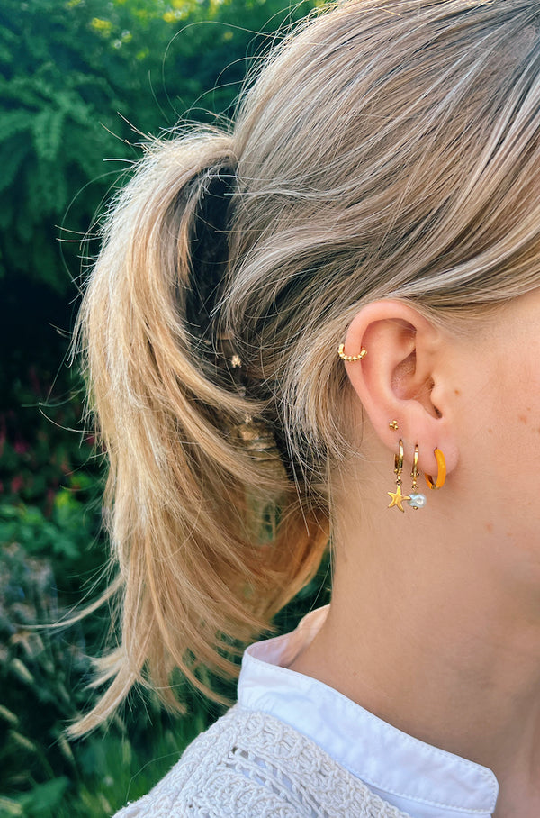 Elise basic oorringen oranje