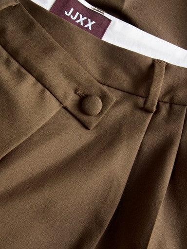 Polina Filippa barrel pantalon overslag brown