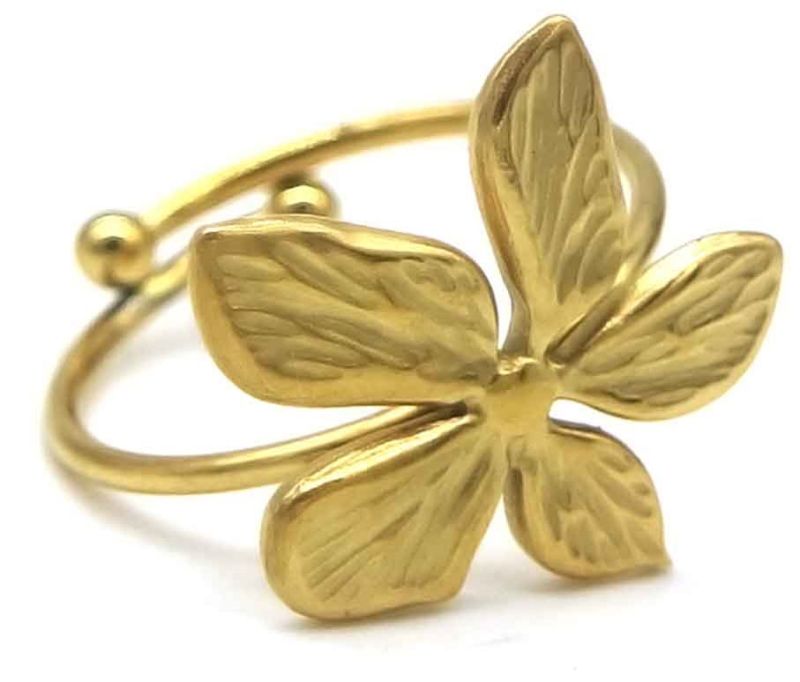 Statement ring met bloem