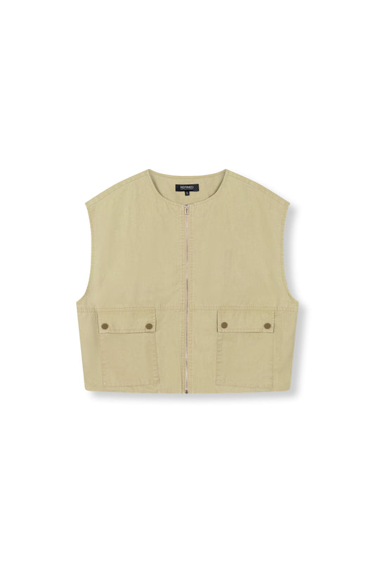 Refined Department NOA gilet army green