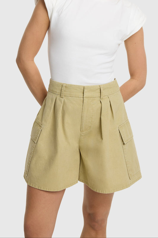 Refined Department UMA cargo shorts army green