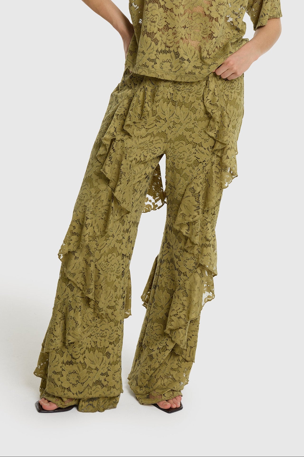 Refined Department AYA pants army green