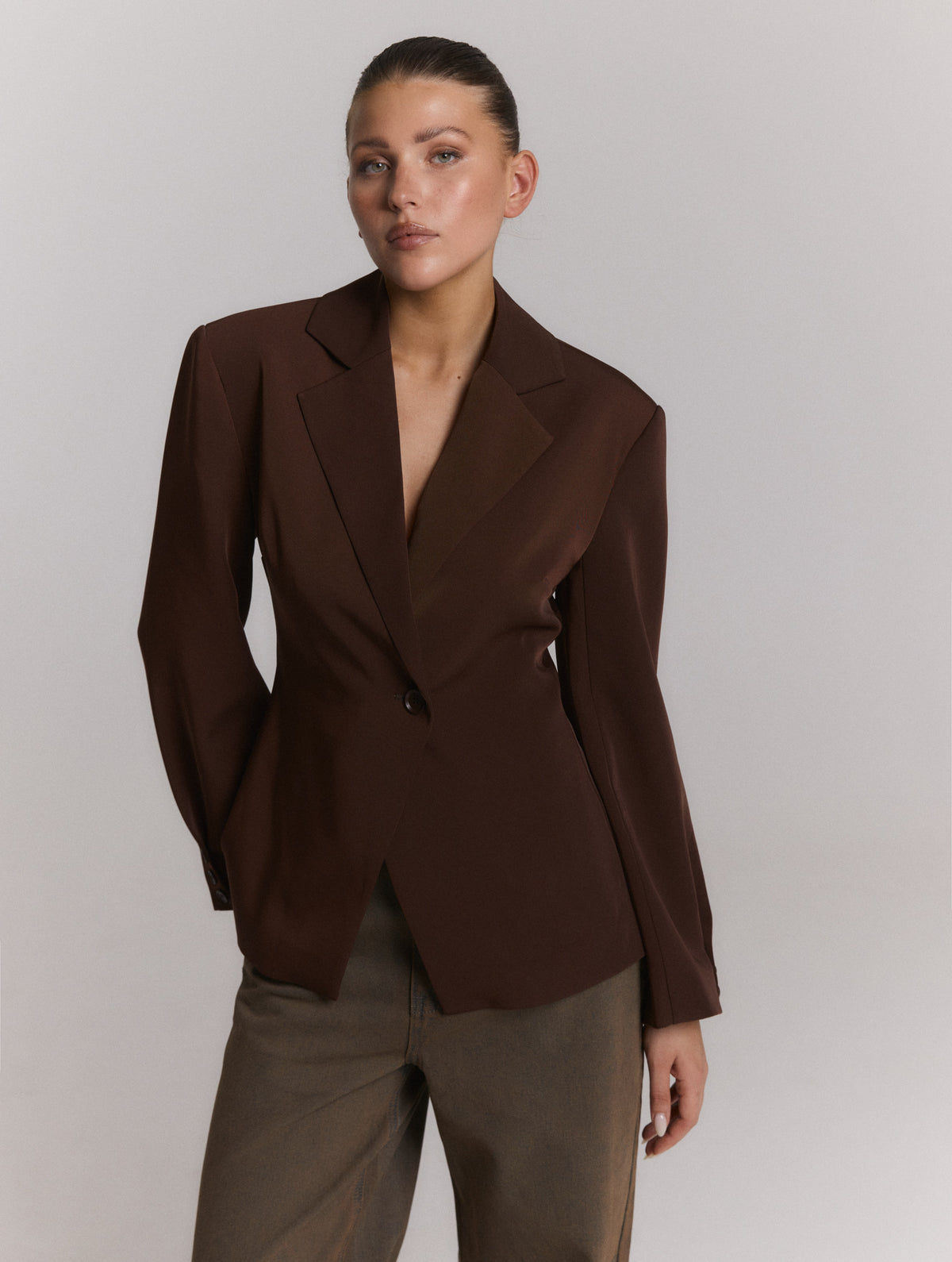 Refined Department Bruna blazer brown