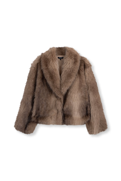 Refined Department Luka fake fur jas brown