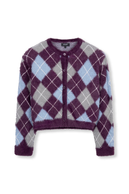 Refined Department Nomi cardigan ruit purple