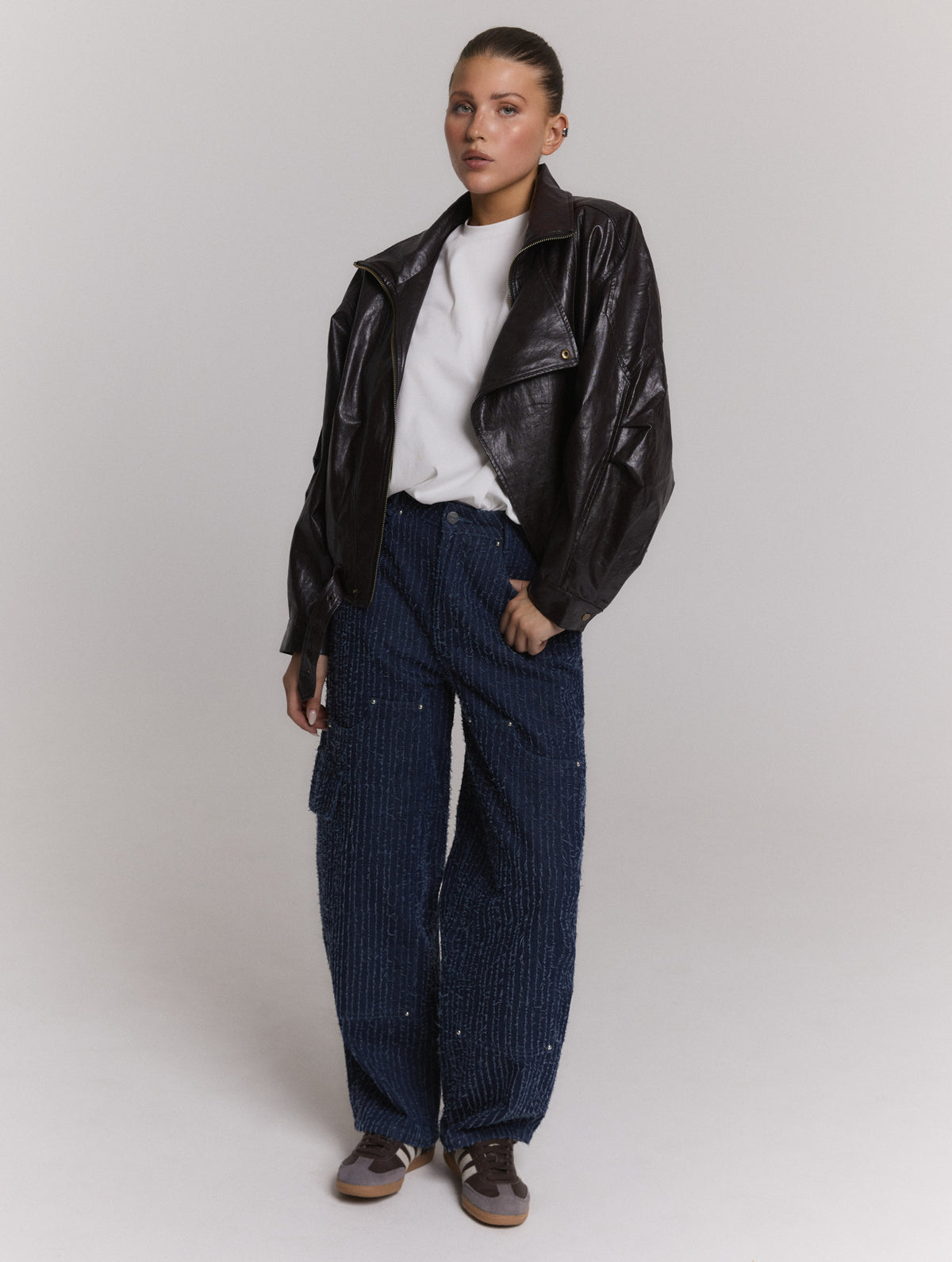 Refined Department Lee biker jacket bruin