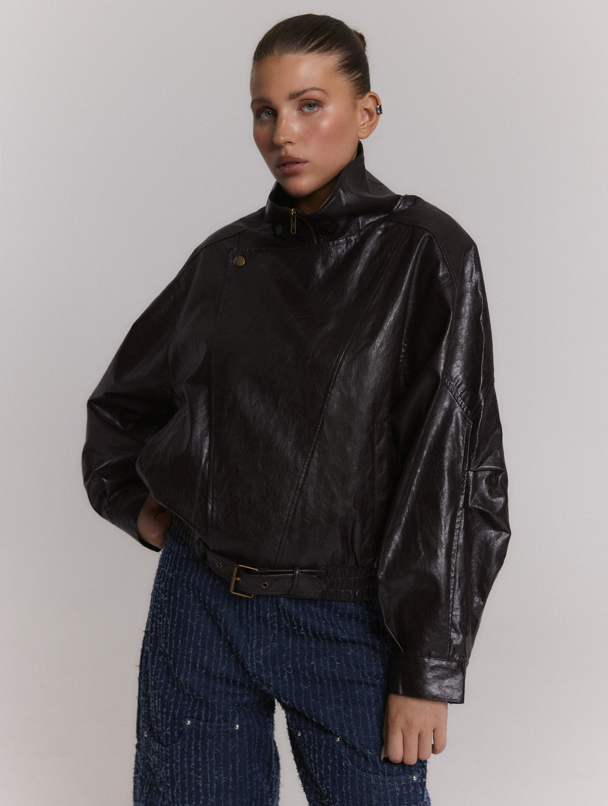 Refined Department Lee biker jacket bruin