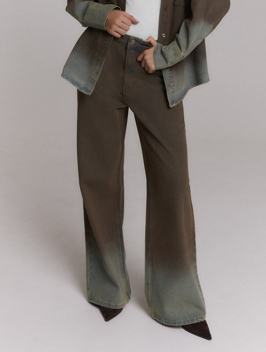 Refined Department PAYTON washed jeans bruin