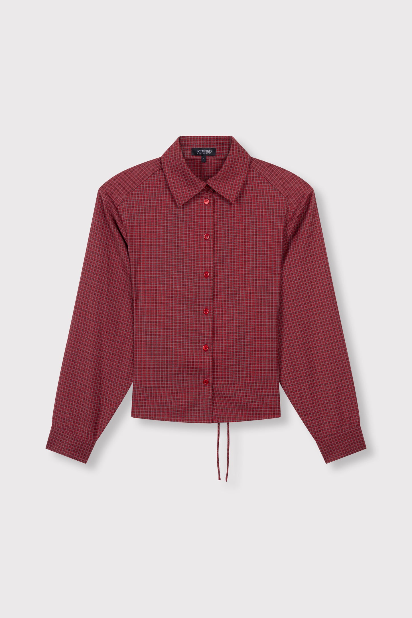 Refined Department PRESLEY checkered blouse rood