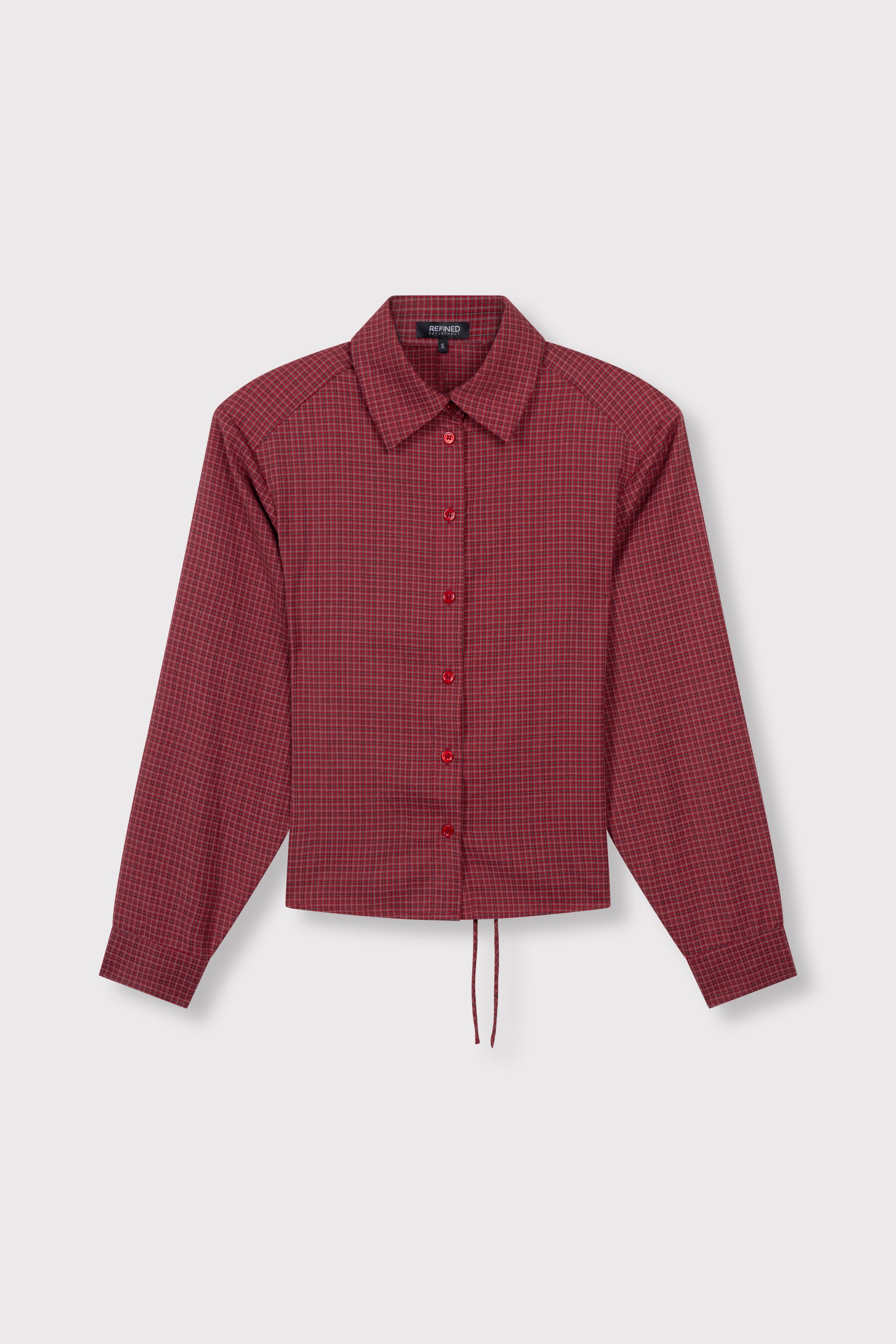 Refined Department PRESLEY checkered blouse rood