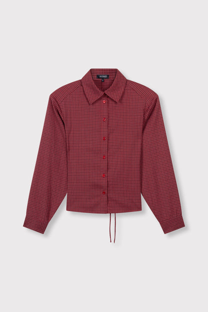 Refined Department PRESLEY checkered blouse rood