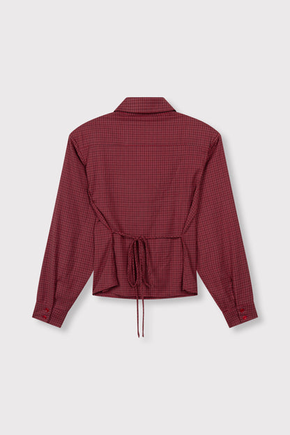 Refined Department PRESLEY checkered blouse rood