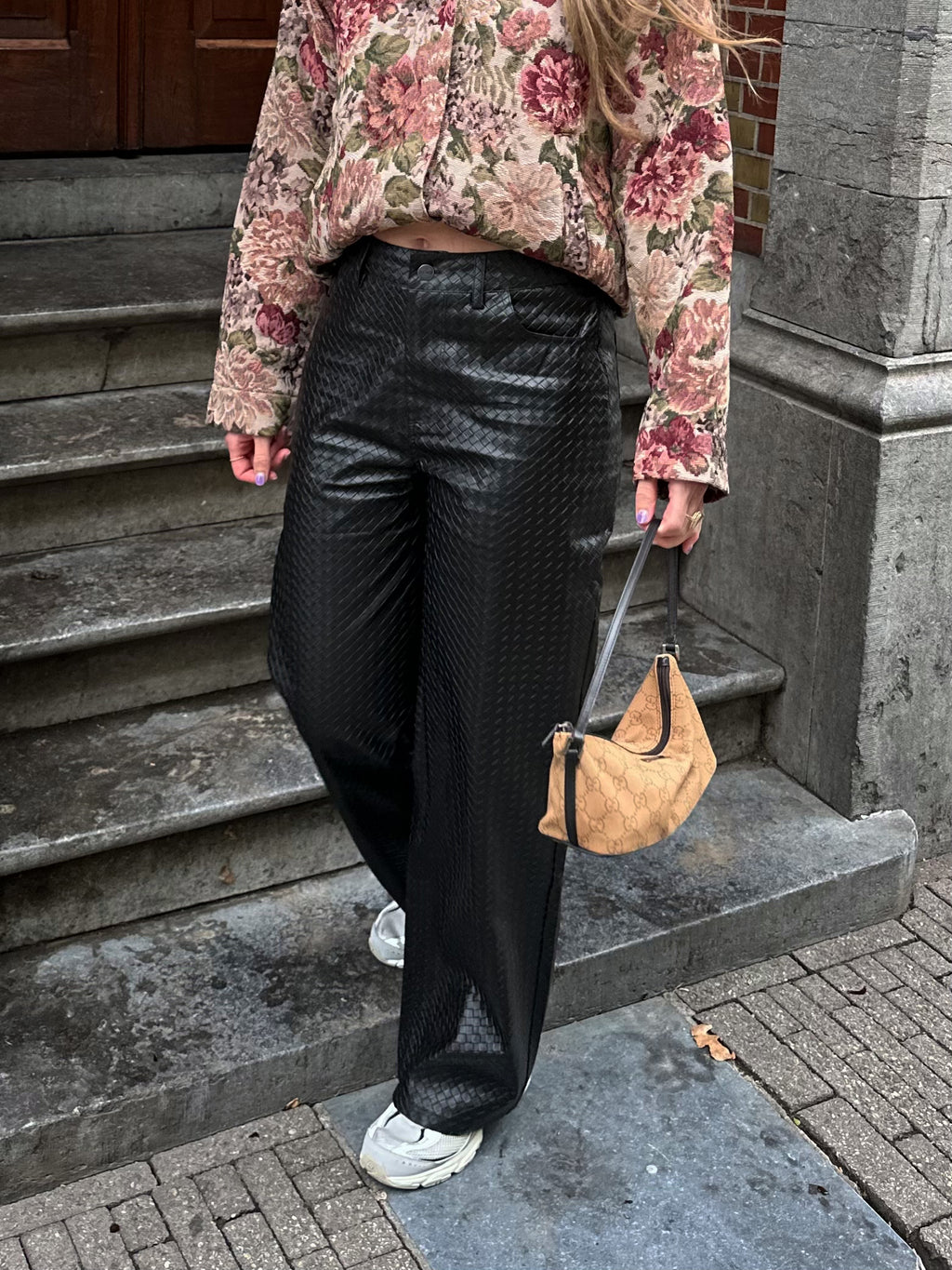 Refined Department Payton leather pants black