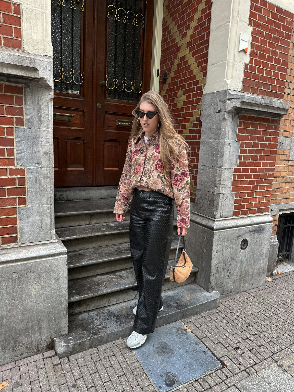Refined Department Payton leather pants black