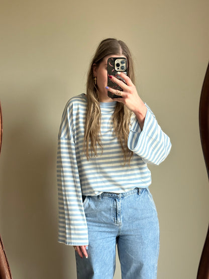 Romy gestreepte longsleeve blue
