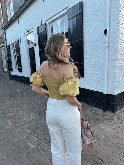 Sam smock top yellow