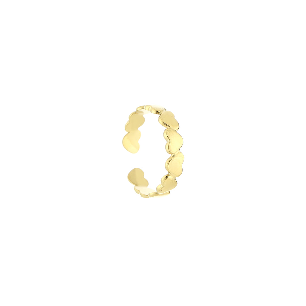 Sientje ring met hartjes