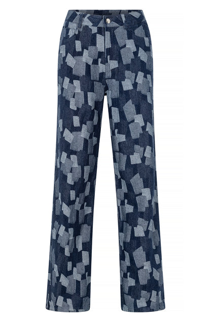 Studio Amaya All Day jeans patches blue