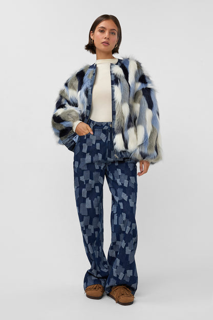 Studio Amaya All Day jeans patches blue