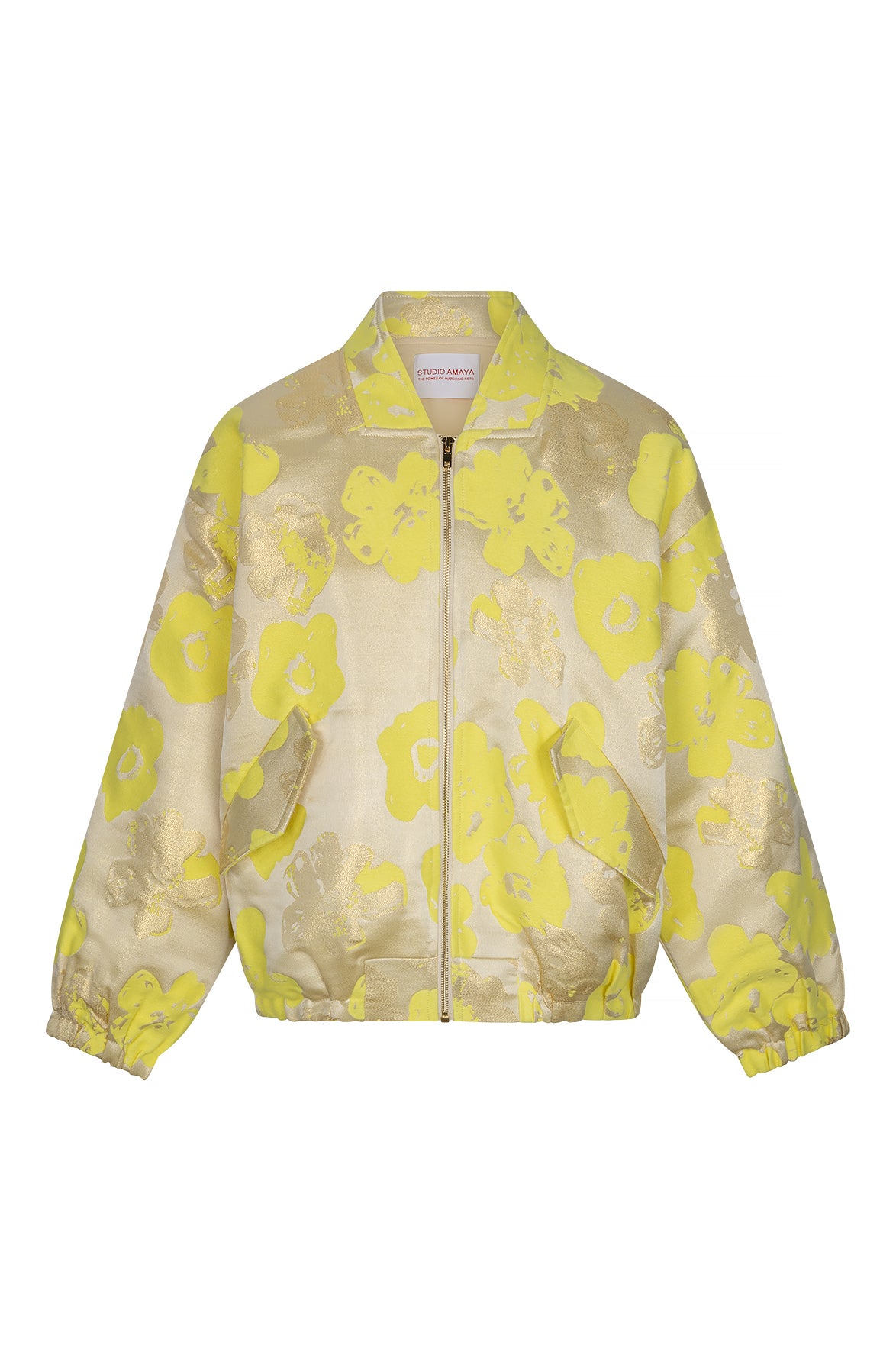 Studio Amaya Fenna bomber jacket geel