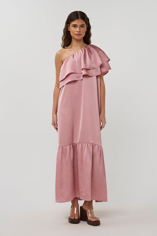 Studio Amaya Linne jurk roze