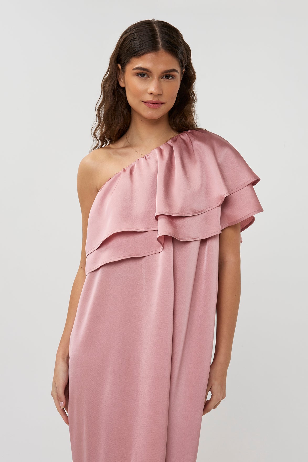 Studio Amaya Linne jurk roze