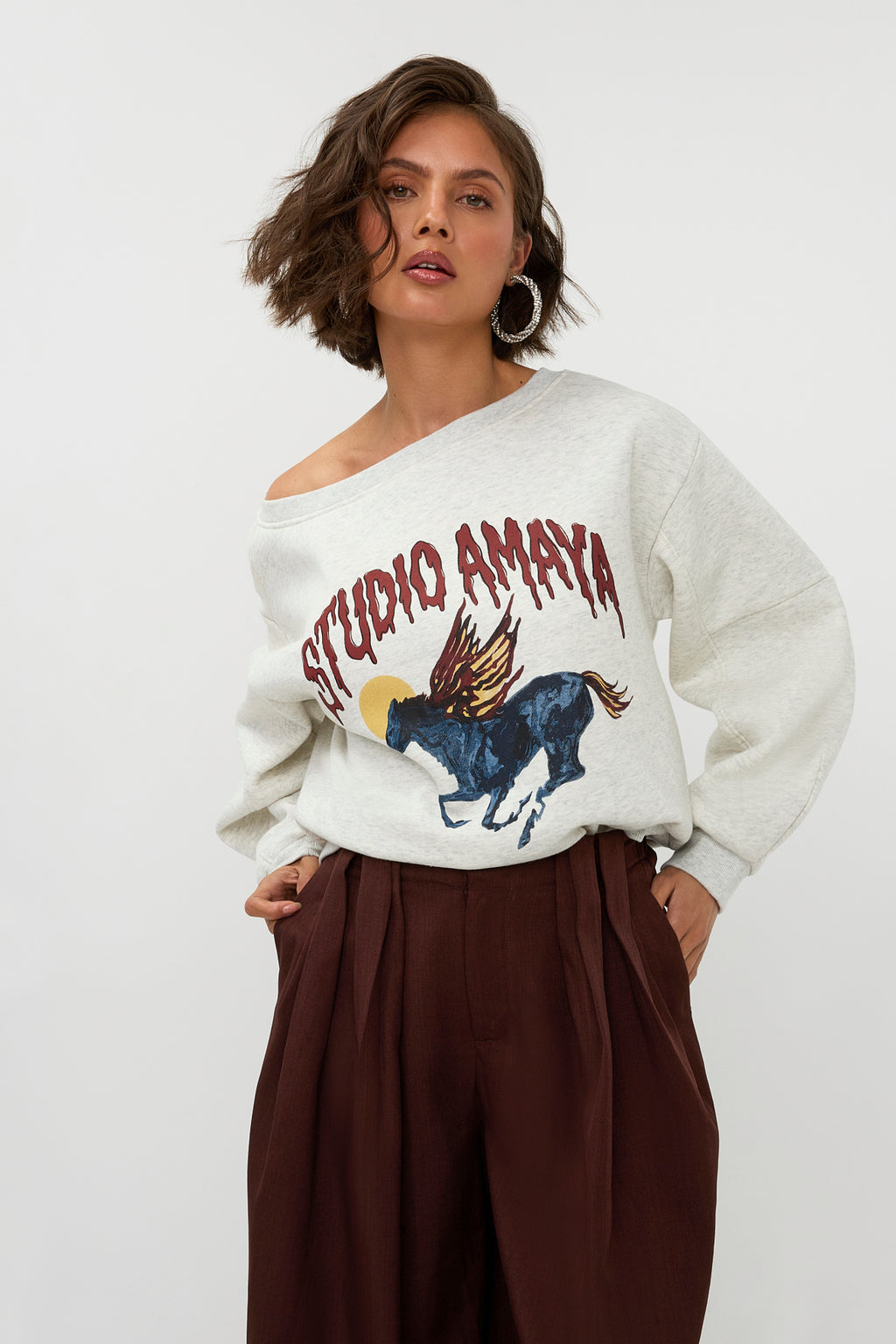 Studio Amaya Sun Set sweater grey