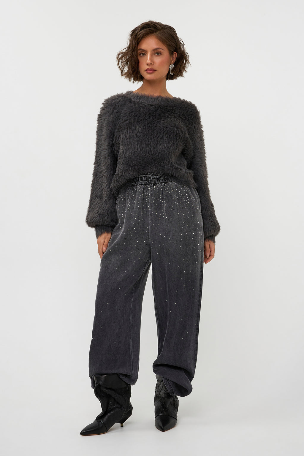 Studio Amaya Zia pants black strass