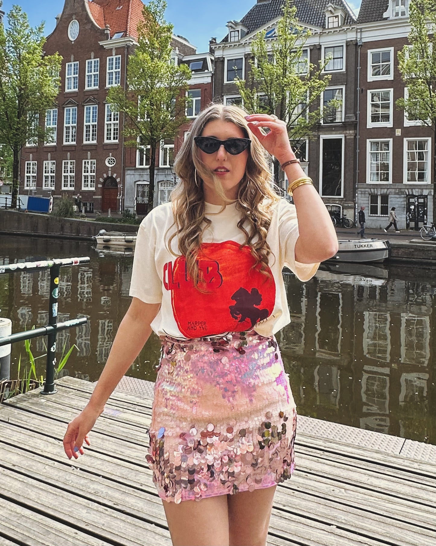Studio Amaya DJ skirt pink