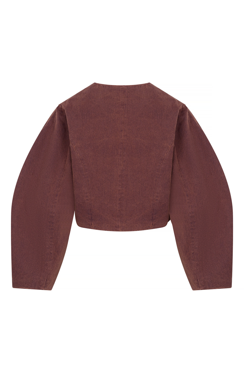 Studio Amaya Kael denim jacket bordeaux