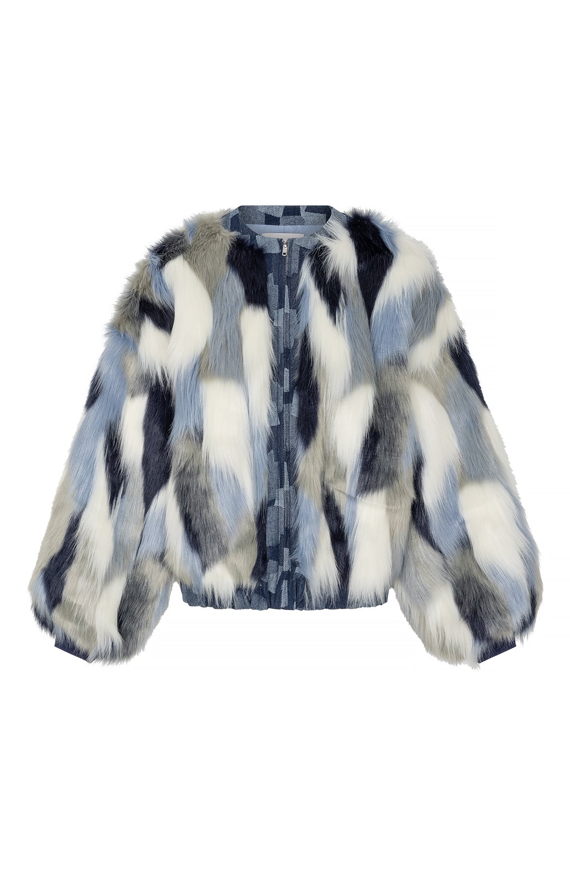 Studio Amaya Spirit Animal Jacket faux-fur blue