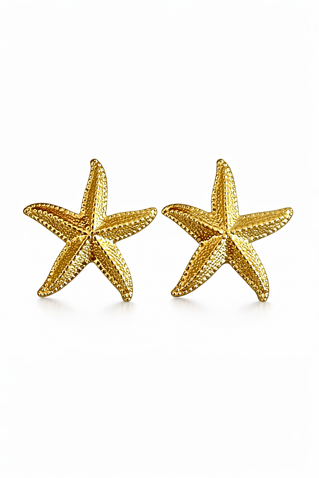 Zeester oorbellen goud