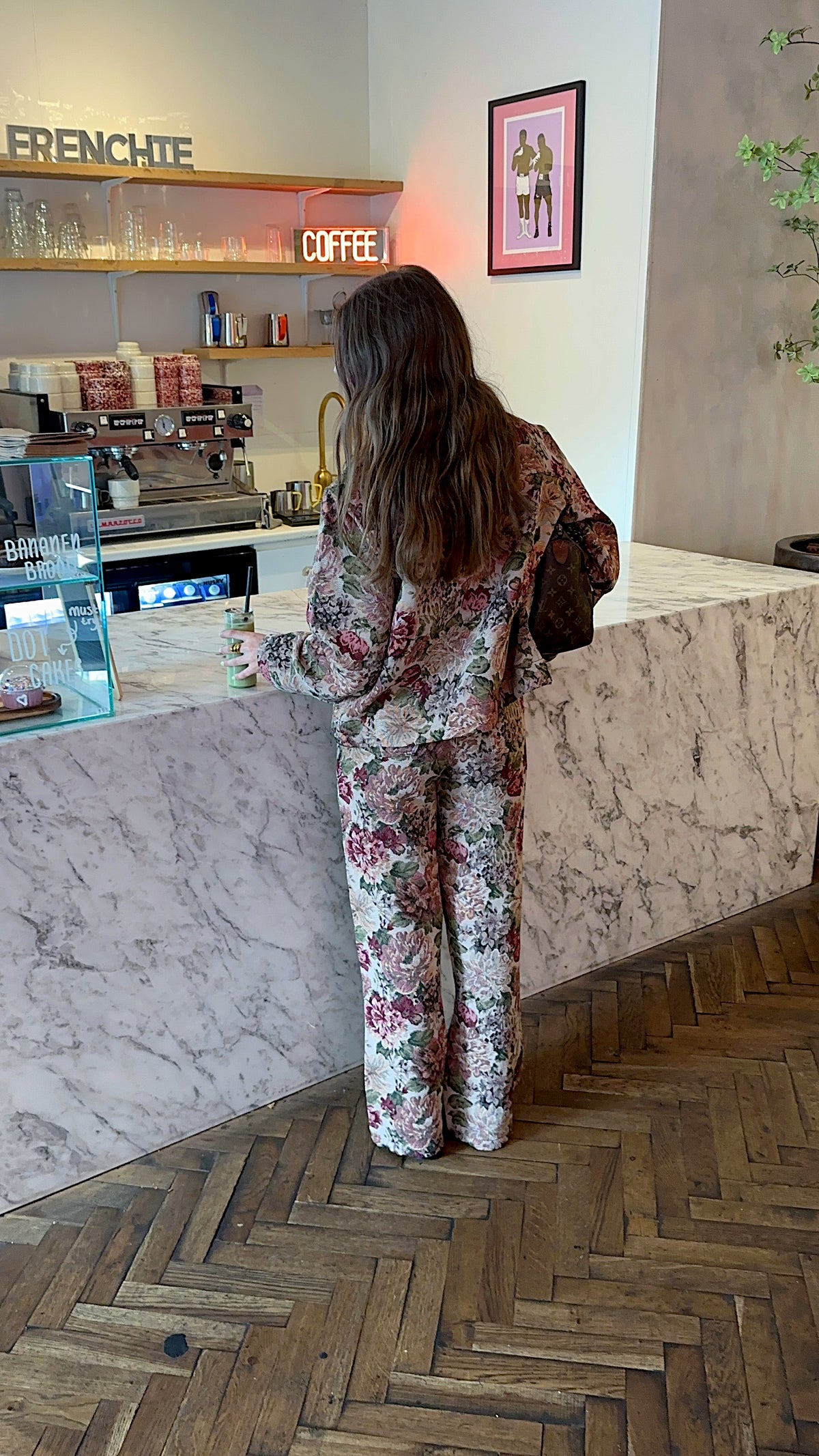 Zoe Julia wide leg broek vintage flowers