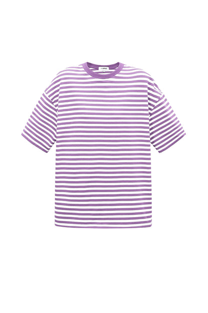 Loes t-shirt met strepen lila