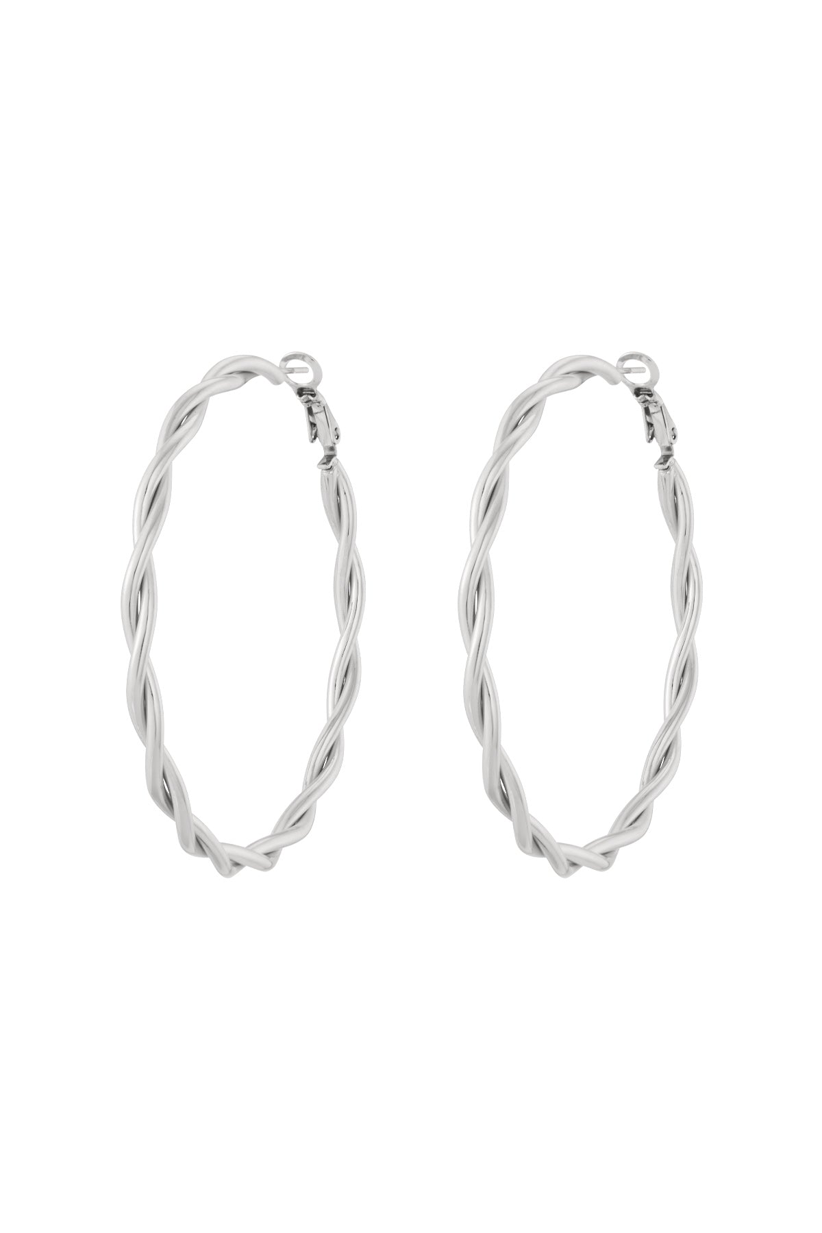 Twisted hoops oorringen XL