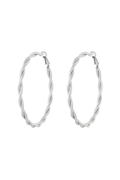 Twisted hoops oorringen XL