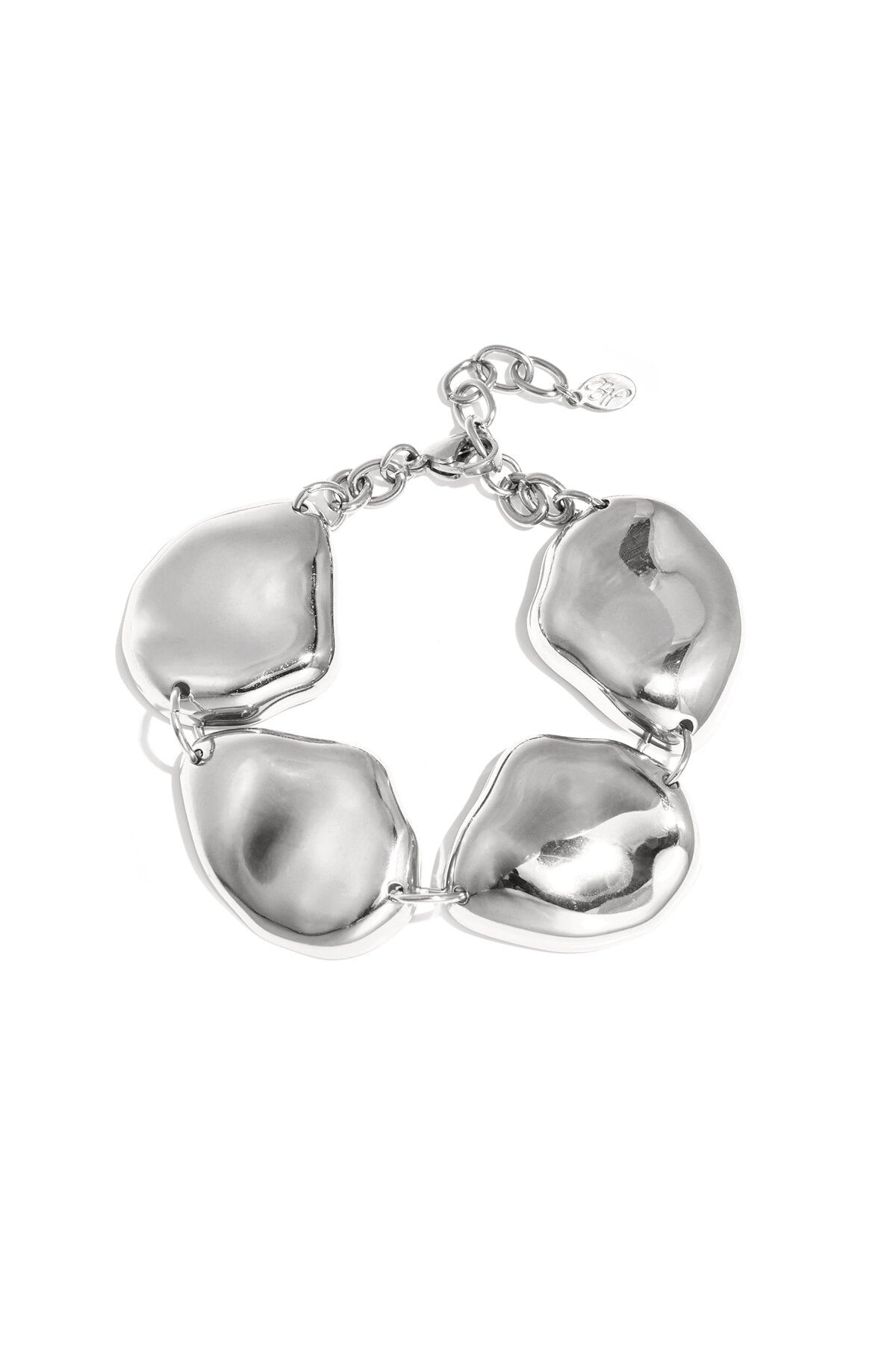 Every teardrop is a waterfall armband met asymmetrical beads