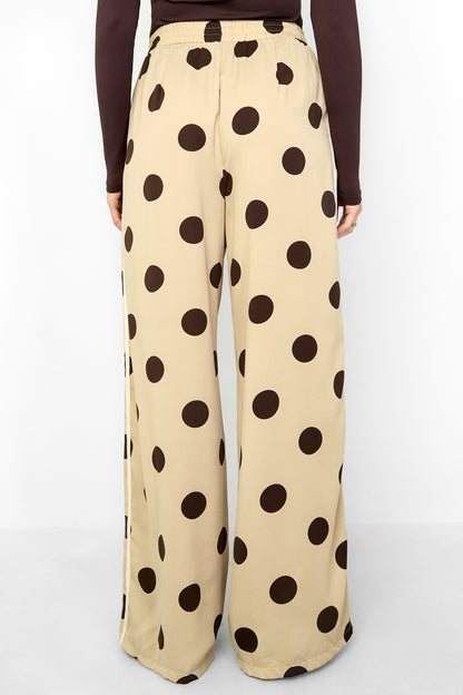 Lyla polkadot pantalon zwart