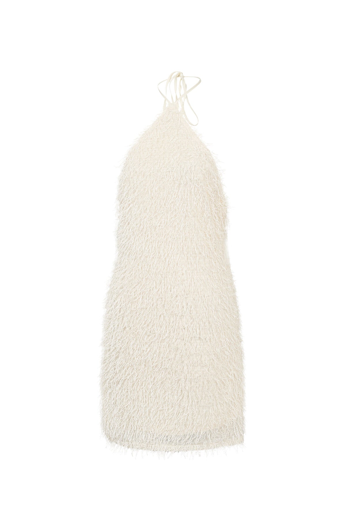 Pip dreamy fringe dress white