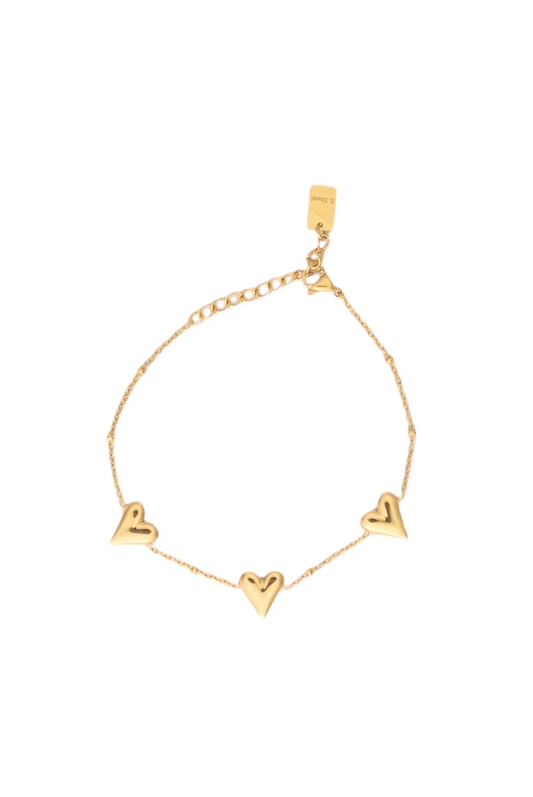 Triple love minimalistische armband